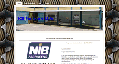 Desktop Screenshot of nibferragens.com.br