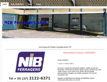 Tablet Screenshot of nibferragens.com.br